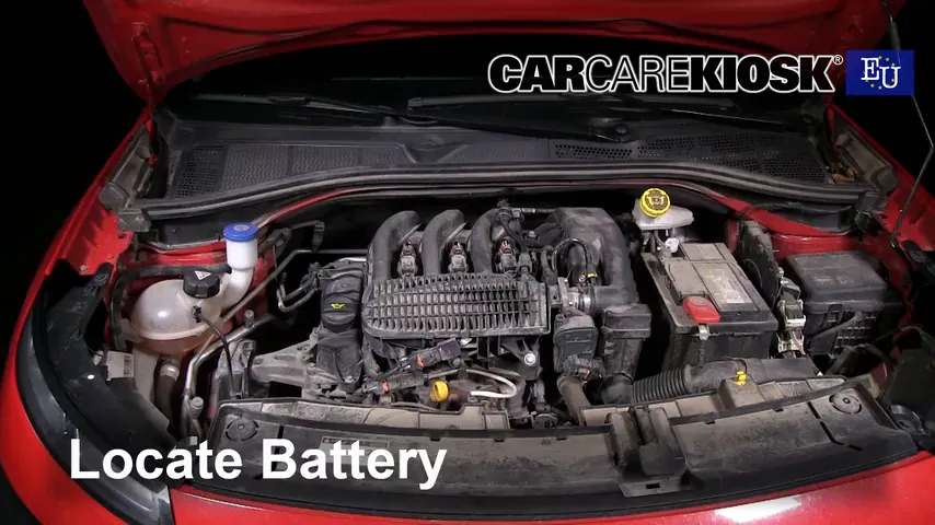 2015 Citroen C4 Cactus Feal 1.2L 3 Cyl. Turbo Battery Replace